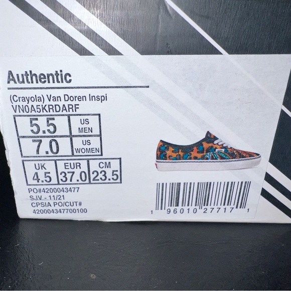 Vans Authentic Crayola (Van Diren Inspiration) Multiple sizes - Picture 11 of 16